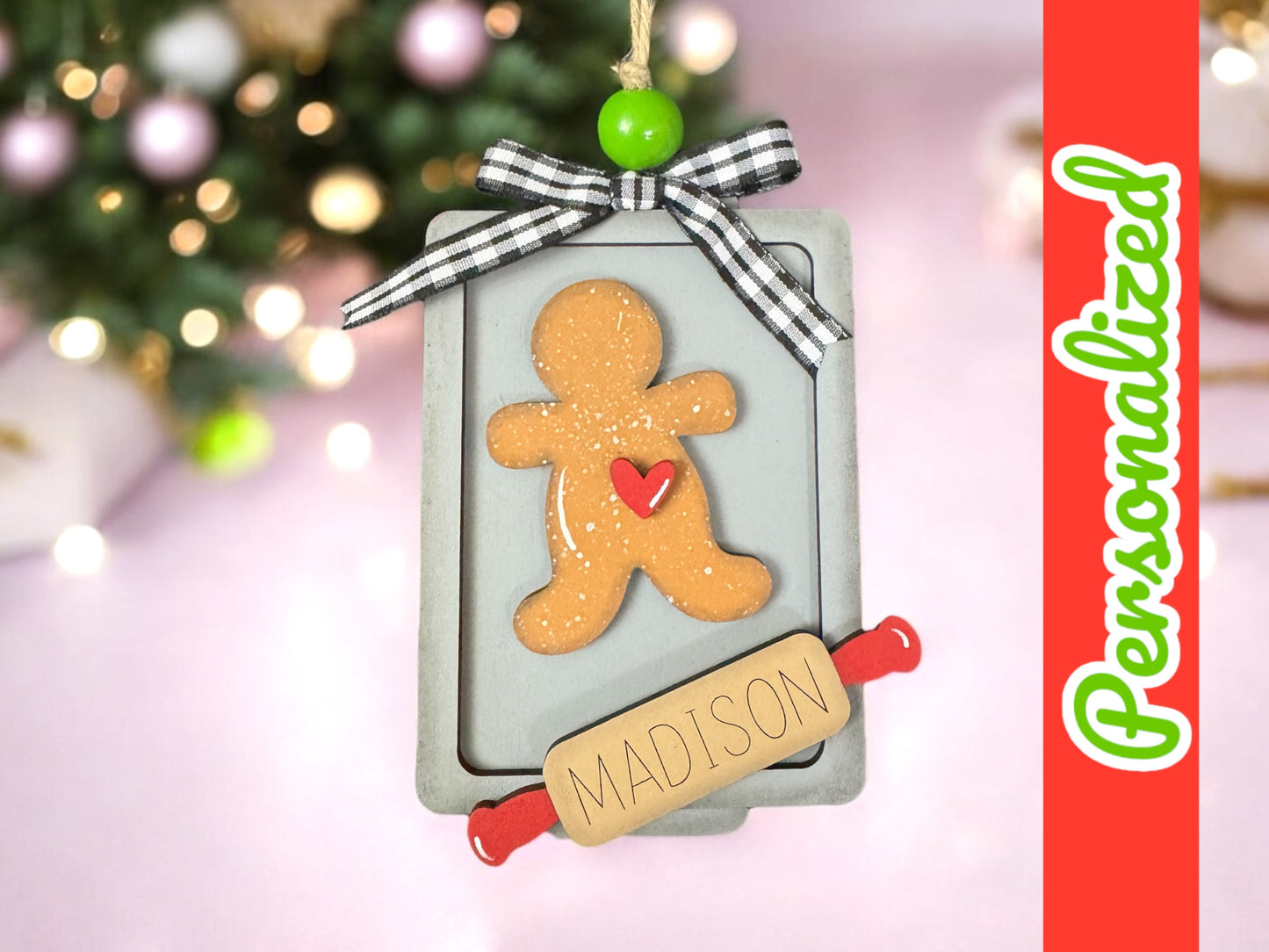 Personalized Gingerbread Man Ornament