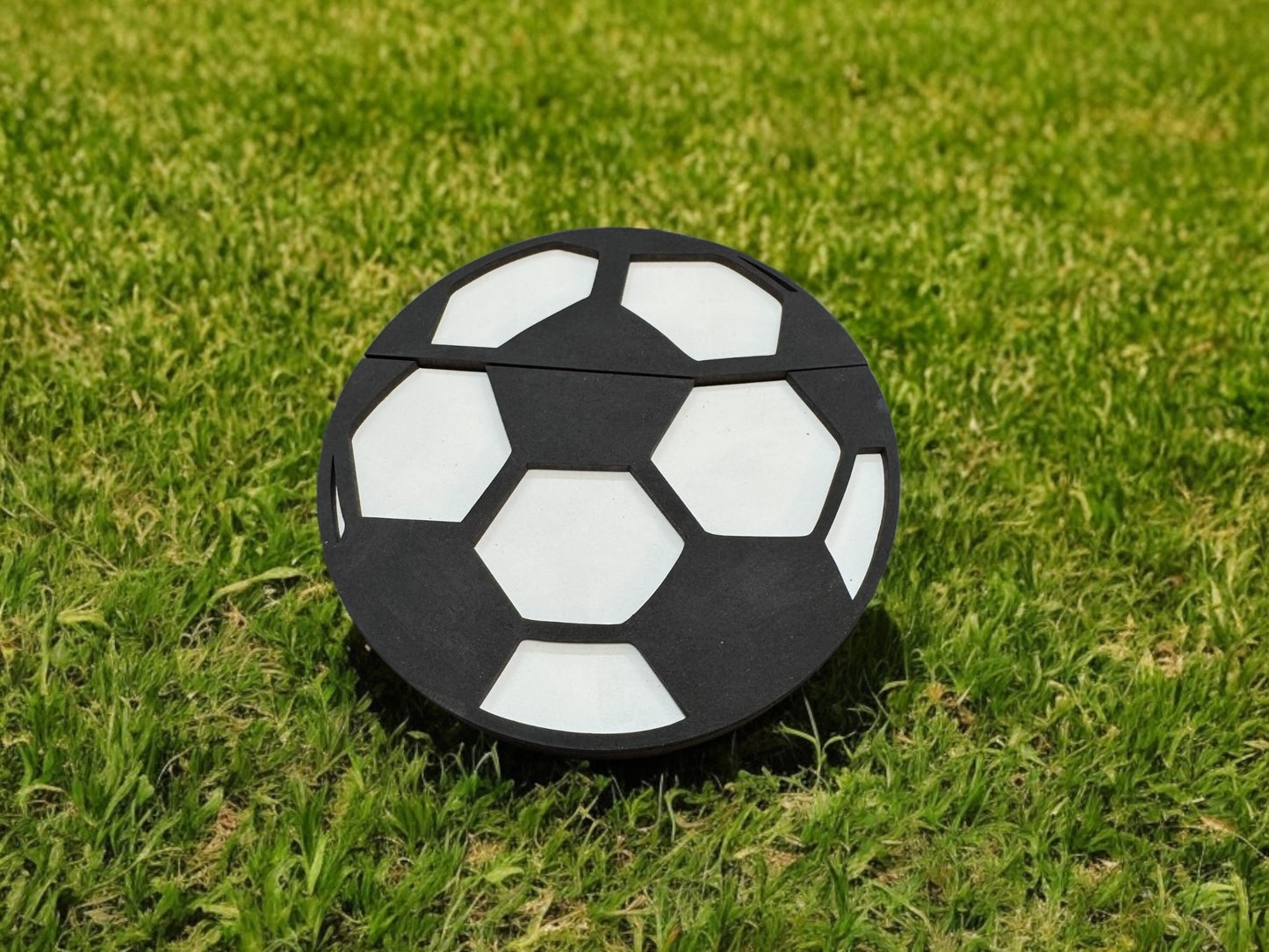 Wooden Soccer Ball Gift Card Holder