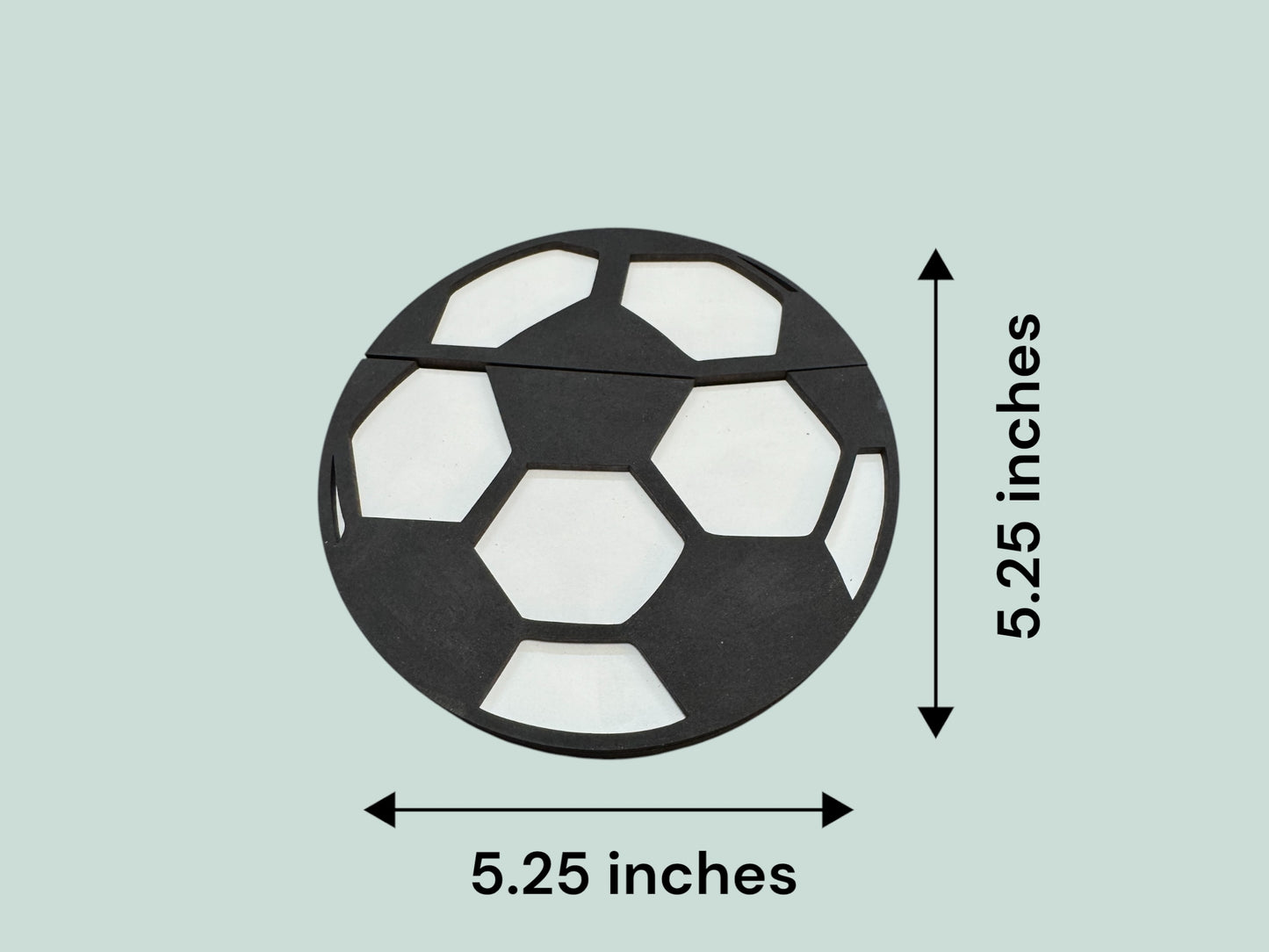 Wooden Soccer Ball Gift Card Holder