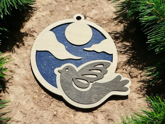 Dove in the Night Ornament
